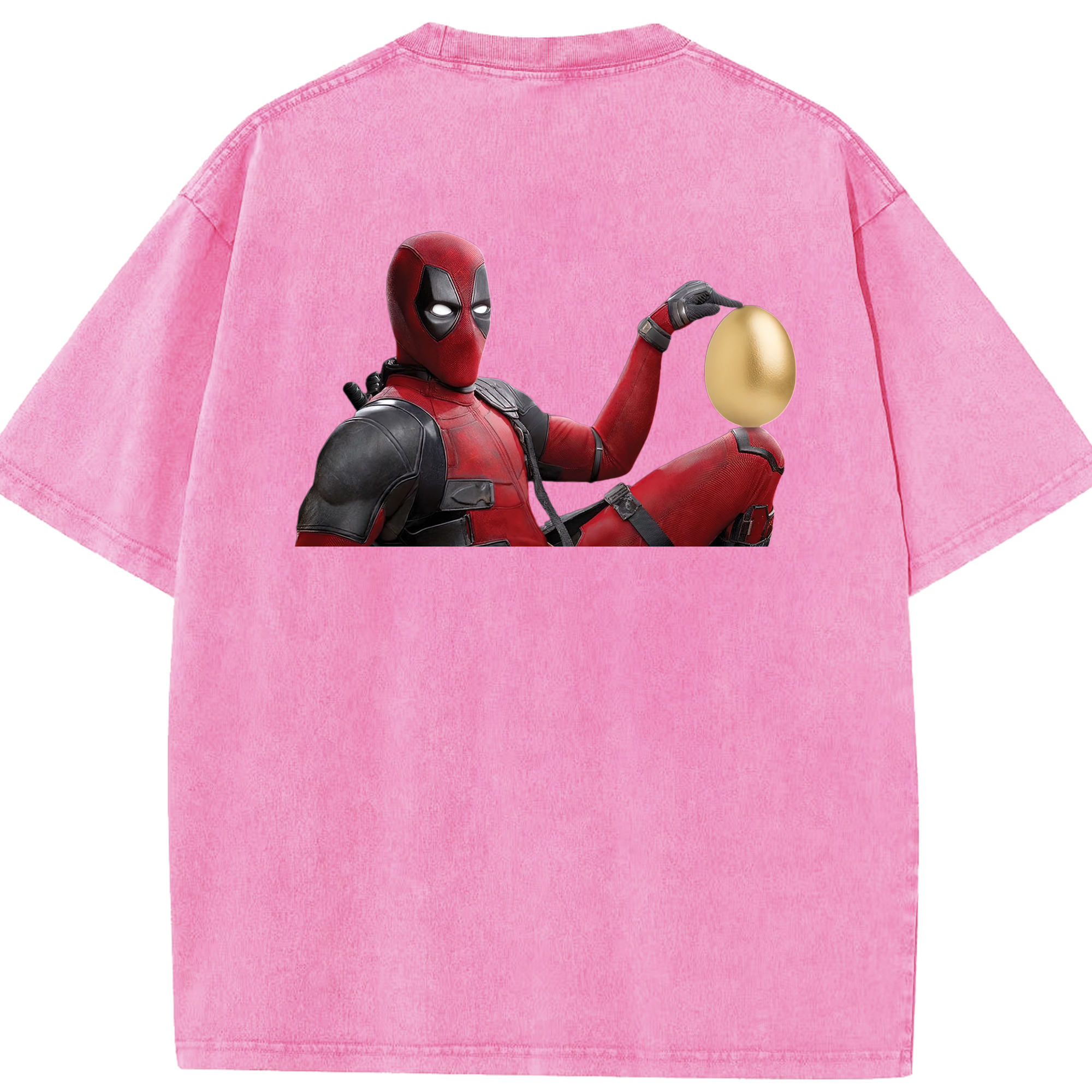 （画像用） Deadpool デッドプール 綿100% ヴィンテージ風 半袖Tシャツ（背面プリント）
